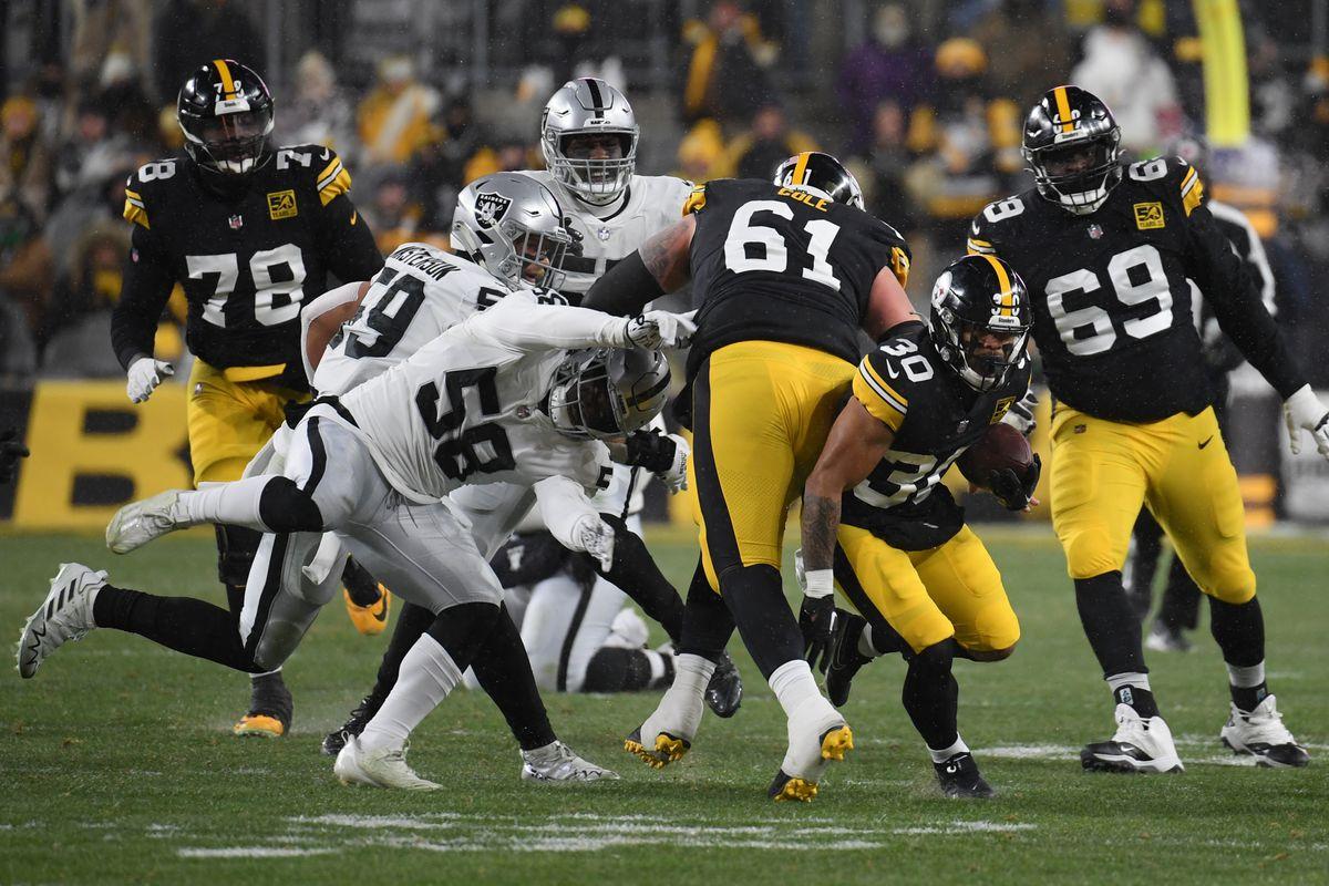 Raiders face Steelers on Sunday Night Football